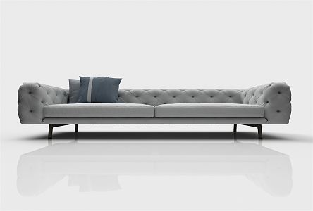 modern double sofa 3d model