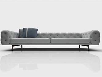 modern double sofa 3d model