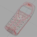 Red Classic Mobile Phone With Physical Keypad And Retro Design For Daily Use
