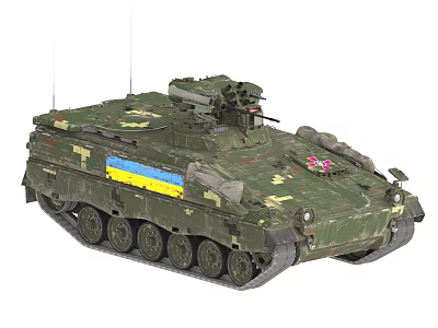 tank armored vehicle infantry fighting vehicle 3d model