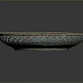 Intricate Porcelain Plate Sculpture With Floral Bird Patterns And Lace Edge