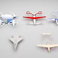 Smart Machines Collection Featuring Drones Aircraft Models And Diverse Designs 3d model