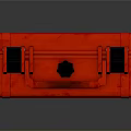 Red First Aid Kit With White Cross And Secure Locking Design