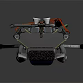 modern engine car engine 3d model
