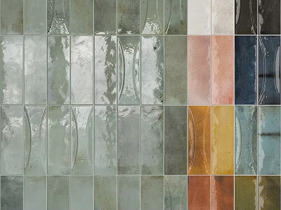 Colorful Decorative Tiles With Various Patterns And Textured Surfaces For Interior Design 3d model