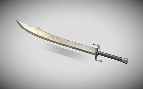 Retro knife Chinese broadsword sword cold weapon 3d model