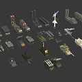 Space Exploration Model Collection Featuring Rockets Satellites And Launchers 3d model