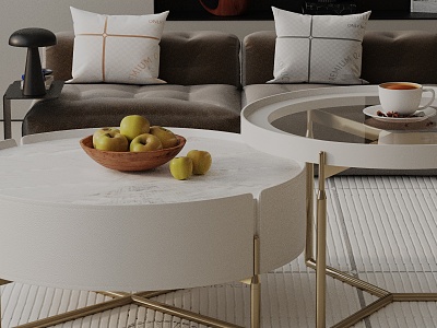 Modern coffee table model