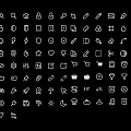 Various Minimalist Black And White Pendant Ornaments With Different Shapes And Designs