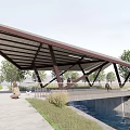 Wind and Rain Bridge Landscape Bridge 3d model