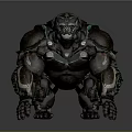 Industrial LOFT Robot Orangutan Mechanical King Kong Machine Science Fiction Gorilla 3d model