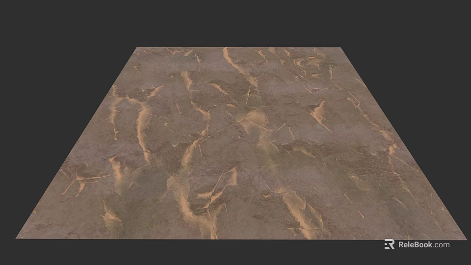 Natural Micro Terrain Surface Featuring Detailed Topographic Textures And Landforms 3d model
