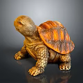 Turtle Cartoon Turtle Snapping Turtle Chickbill Turtle Reptile Cold Blooded Animal Reptile Class 3d model