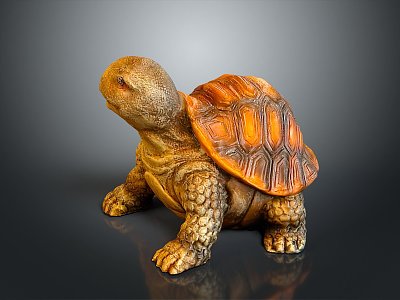 Turtle Cartoon Turtle Snapping Turtle Chickbill Turtle Reptile Cold Blooded Animal Reptile Class 3d model