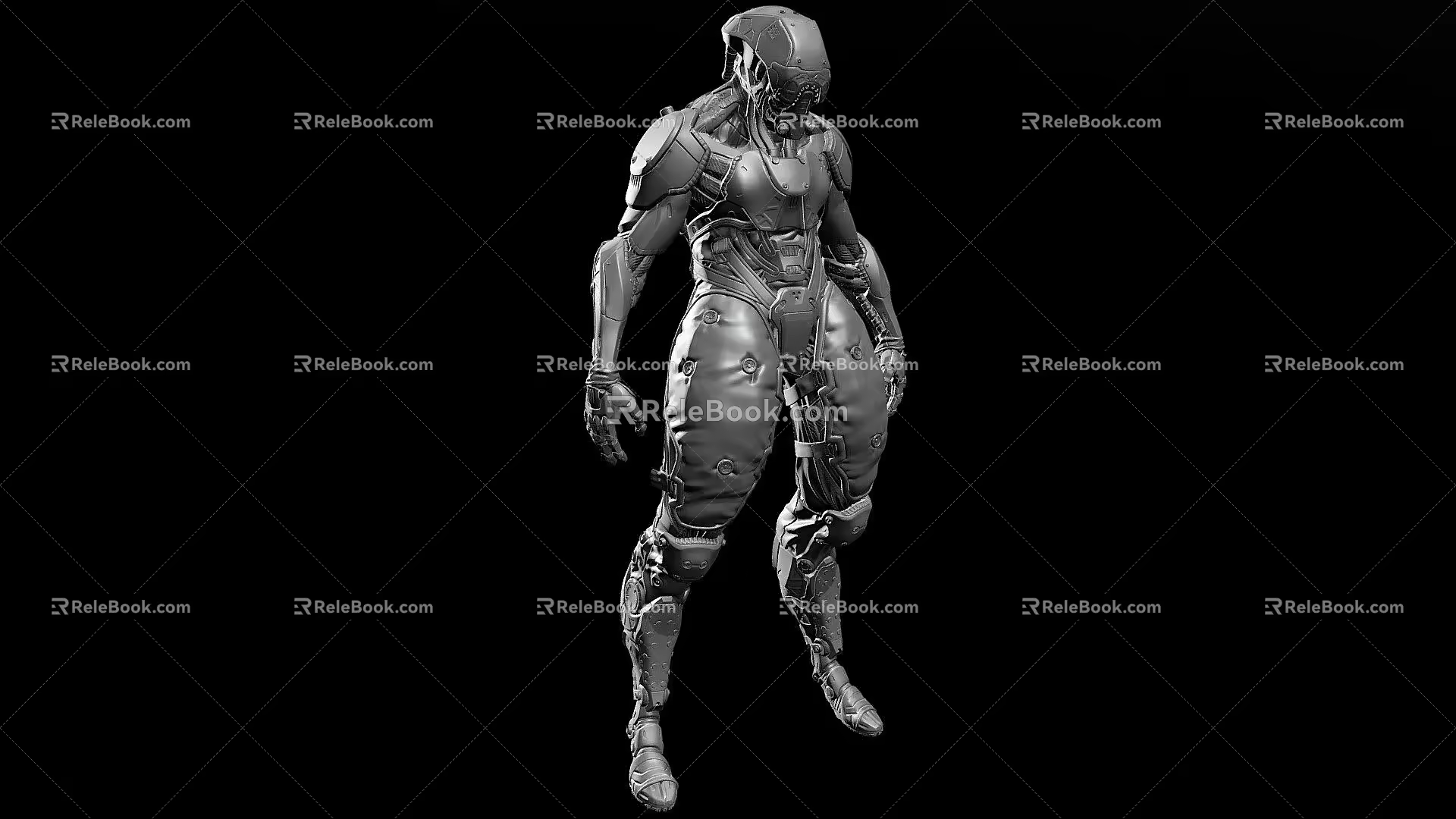 Sci-fi robot 3d model