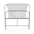 Modern Rattan Chair With Curved Backrest And Natural Wood Frame Design
