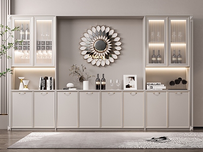 Light Luxury Wine Cabinet model