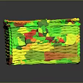 Playful Kitten Exploring Handwoven Rattan Box With Black Metal Fastener