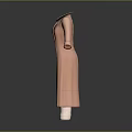 Pink Long Coat With White Inner Top Brown Belt And Pants Outfit