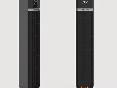 Philips Vertical Electric Heater With Digital Temperature Display For Daily Use 3d model