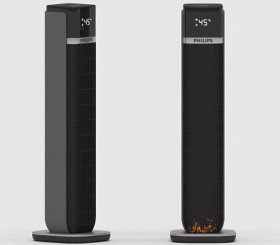 Philips Vertical Electric Heater With Digital Temperature Display For Daily Use 3d model