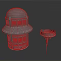 Detailed Architectural Model Showcasing Domed Structure And Small Component Design