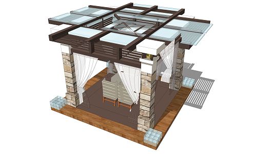 Modern Pavilion 3d model