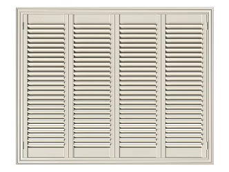 Modern blinds Four-leaf trackless folding blinds 3d model