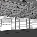Durable Open Steel Frame Sports Fitness Shelter Structure With Spacious Interior