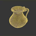 Sculpted Antique Brass Pitcher With Detailed Artisan Carving And Ornate Handcrafted Handle