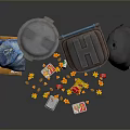 Household Waste Management Supplies Including Trash Bins Recycling Containers And Garbage Bags