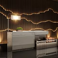New Chinese Reception Desk Lobby Reception Desk Hotel Reception Desk 3d model