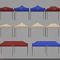 Public Facility Tents In Various Colors For Outdoor Activities And Events
