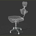 Black Single Office Chair With High Back Armrests And Swivel Wheels