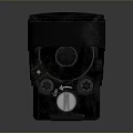 Tactical Weapon Sight With Black Body Blue Display Adjustment Knobs And Mounting Base