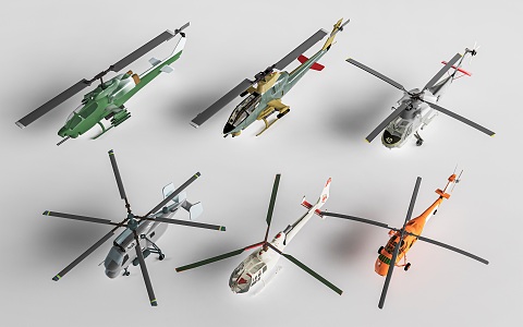 military helicopter military weapon helicopter 3d model