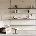 Modern Bookshelf 3d model