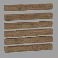 Natural Wood and Stone Planks with Rustic Texture for Interior Design