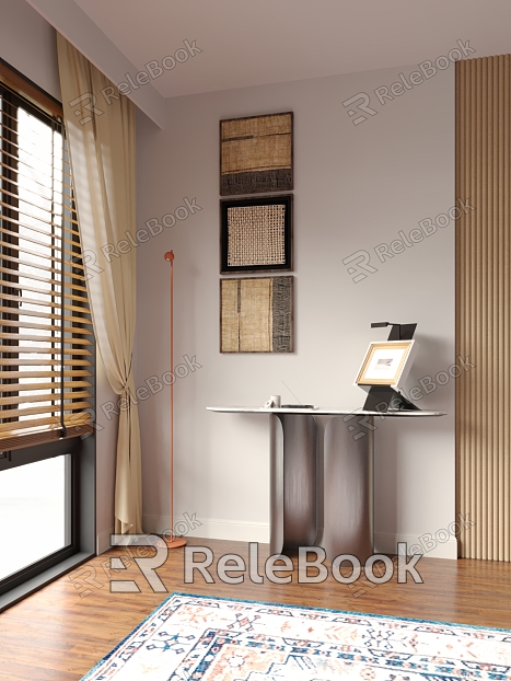 Modern Entrance Cabinet Side Cabinet Entrance Floor Lamp model