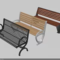 Outdoor Benches With Different Materials Metal And Wood Frames Stylish Designs