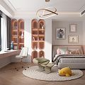 Light Luxury Children's Room 3d model