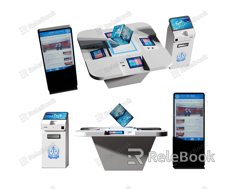 Modern all-in-one intelligent registration machine technology booth model