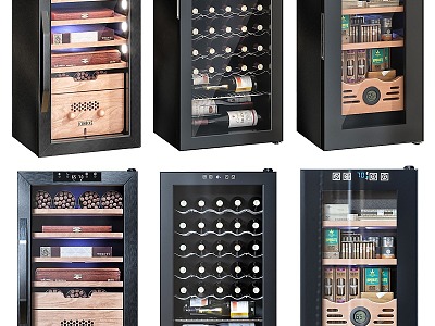 Modern Wine Cabinet Cigar Cabinet Refrigerator Constant Temperature Cabinet Decorative Decoration model