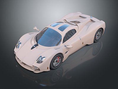 Modern sports car high-end sports car game sports car super run 3d model