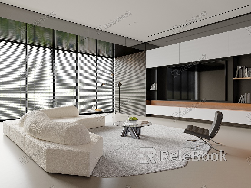 modern living room model