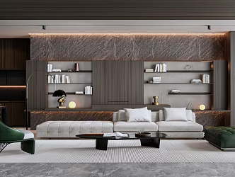 modern living room 3d model