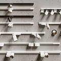 Modern Track Mounted Downlights And Spotlights In White Black Various Adjustable Styles