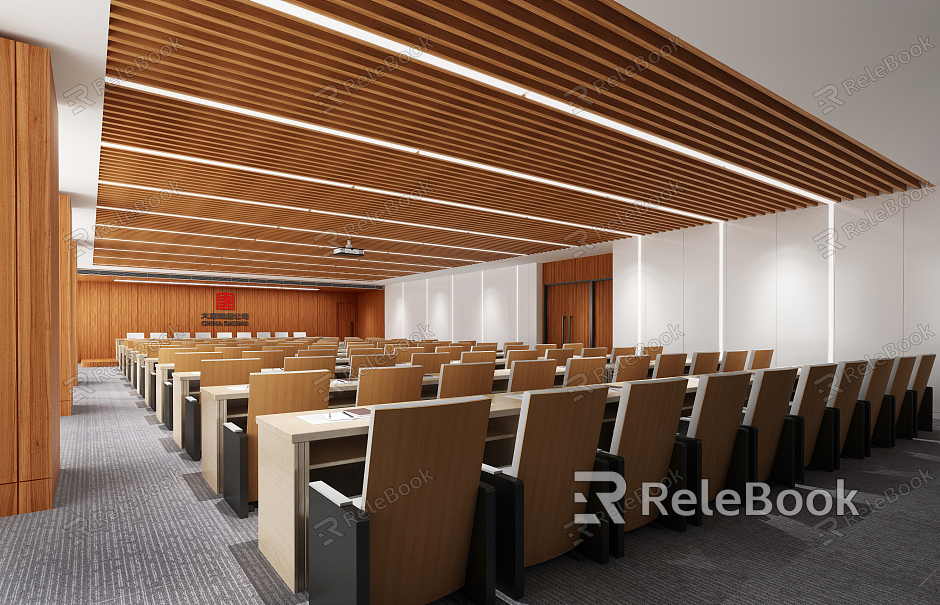 Modern Conference Hall Office Meeting Room Reporting Hall model