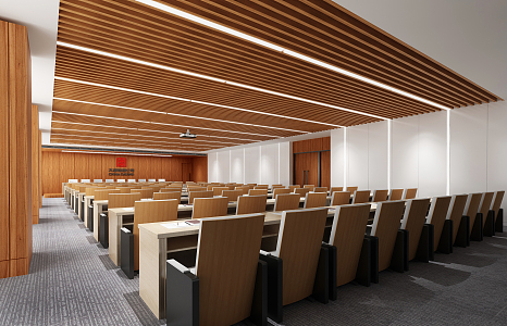 Modern Conference Hall Office Meeting Room Reporting Hall 3d model