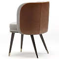 Modern Accent Chair With Gray Upholstery Brown Side Panels And Gold Metal Leg Accents